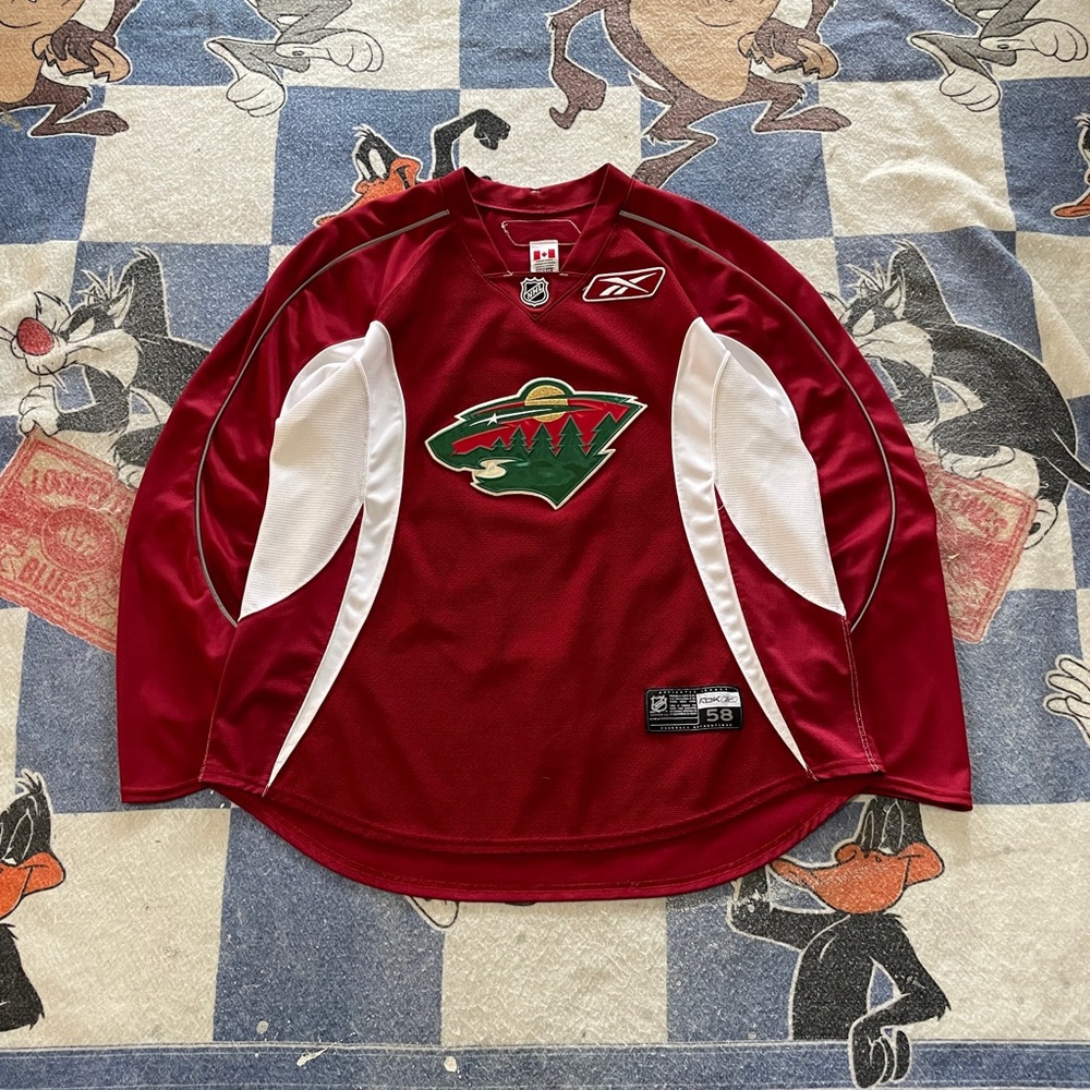 Minnesota wild authentic practice jersey